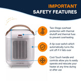 HFX30C15WCA Capsule Ceramic Fan Heater, White N9N5 - product image 6