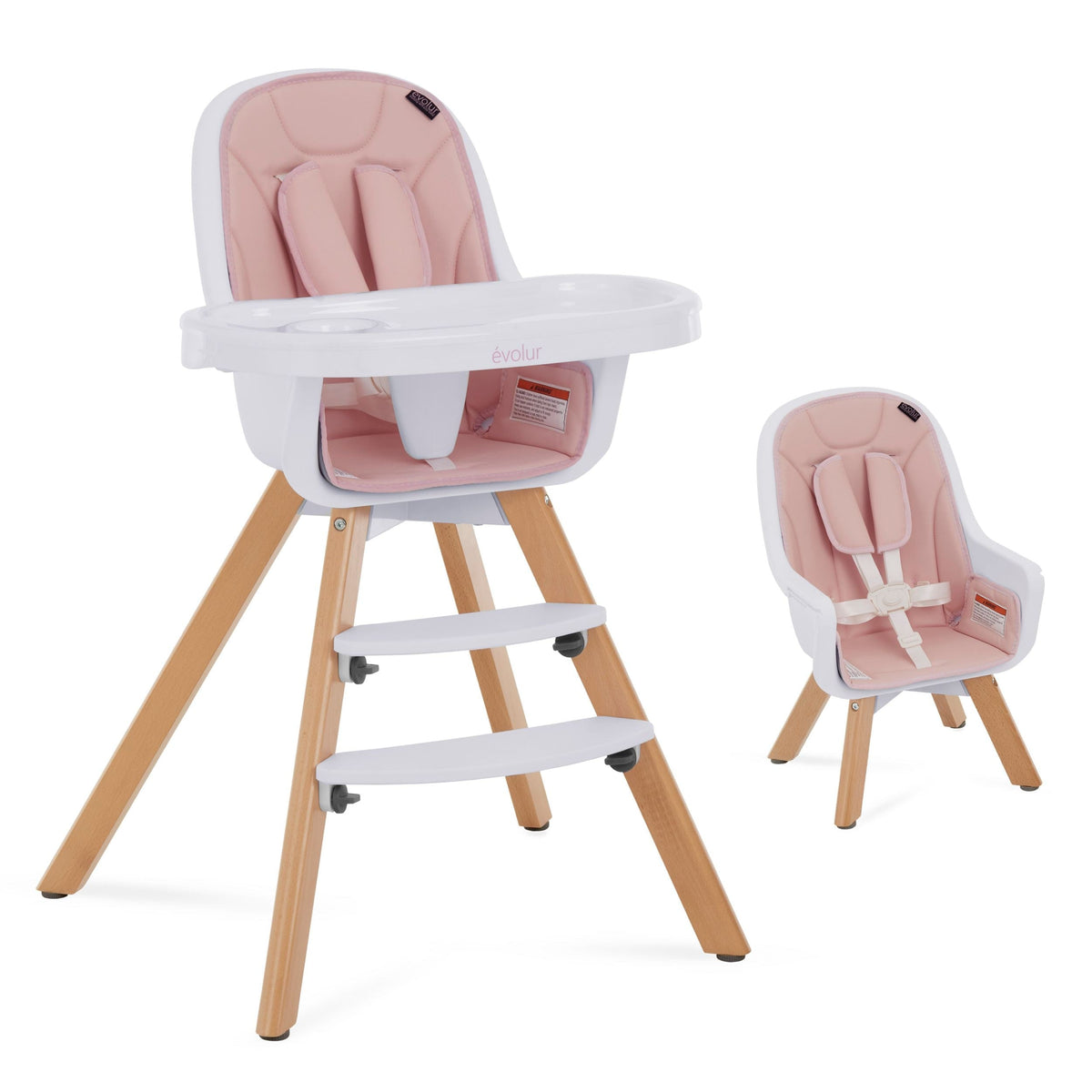 on Me Zoodle Convertible High Chair, Pink Q9J8 - product image 1
