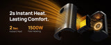 Home 1500W Portable Indoor PTC Ceramic Space Heater E0U6 - product image 4