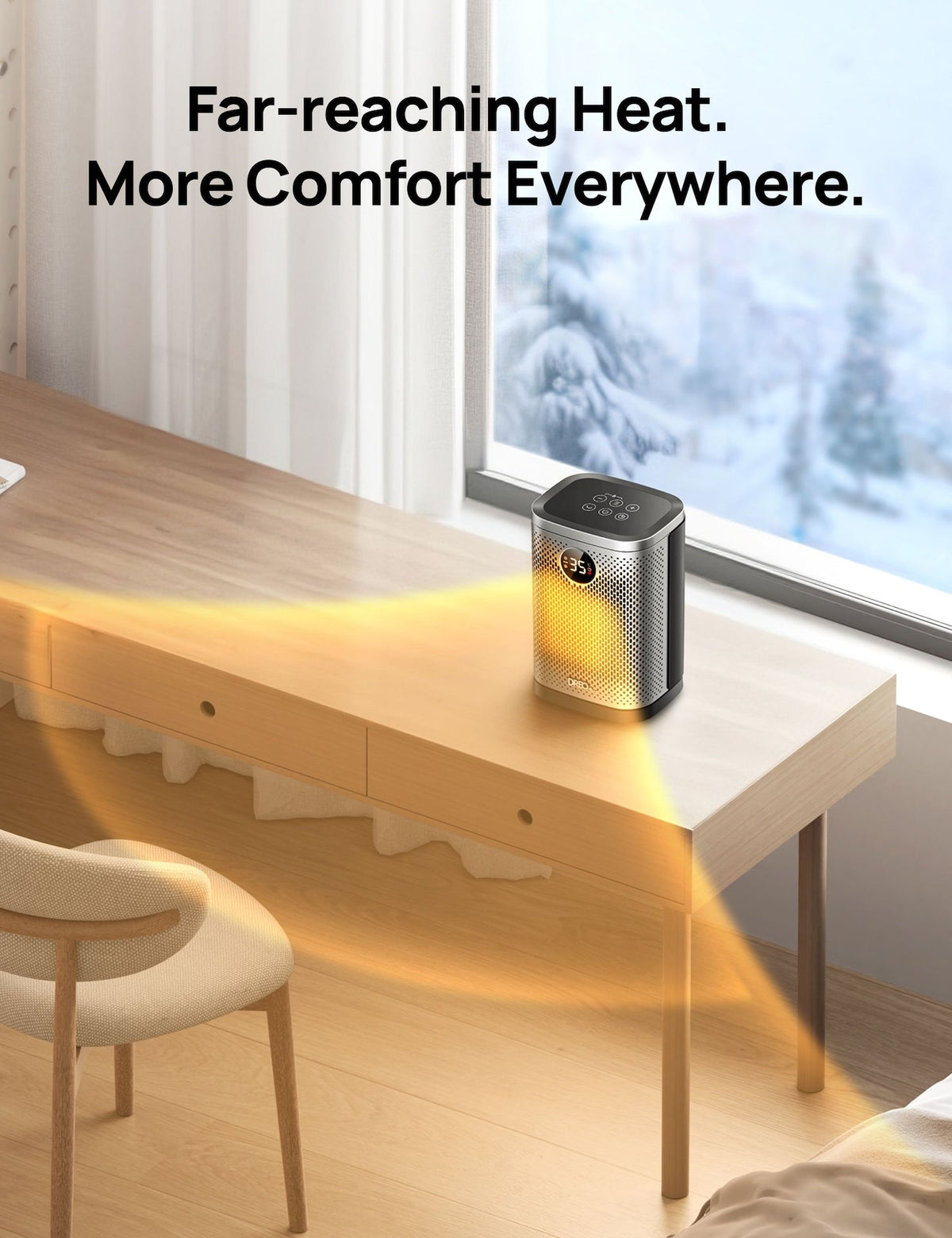 Home 1500W Portable Indoor PTC Ceramic Space Heater E0U6 - product image 7