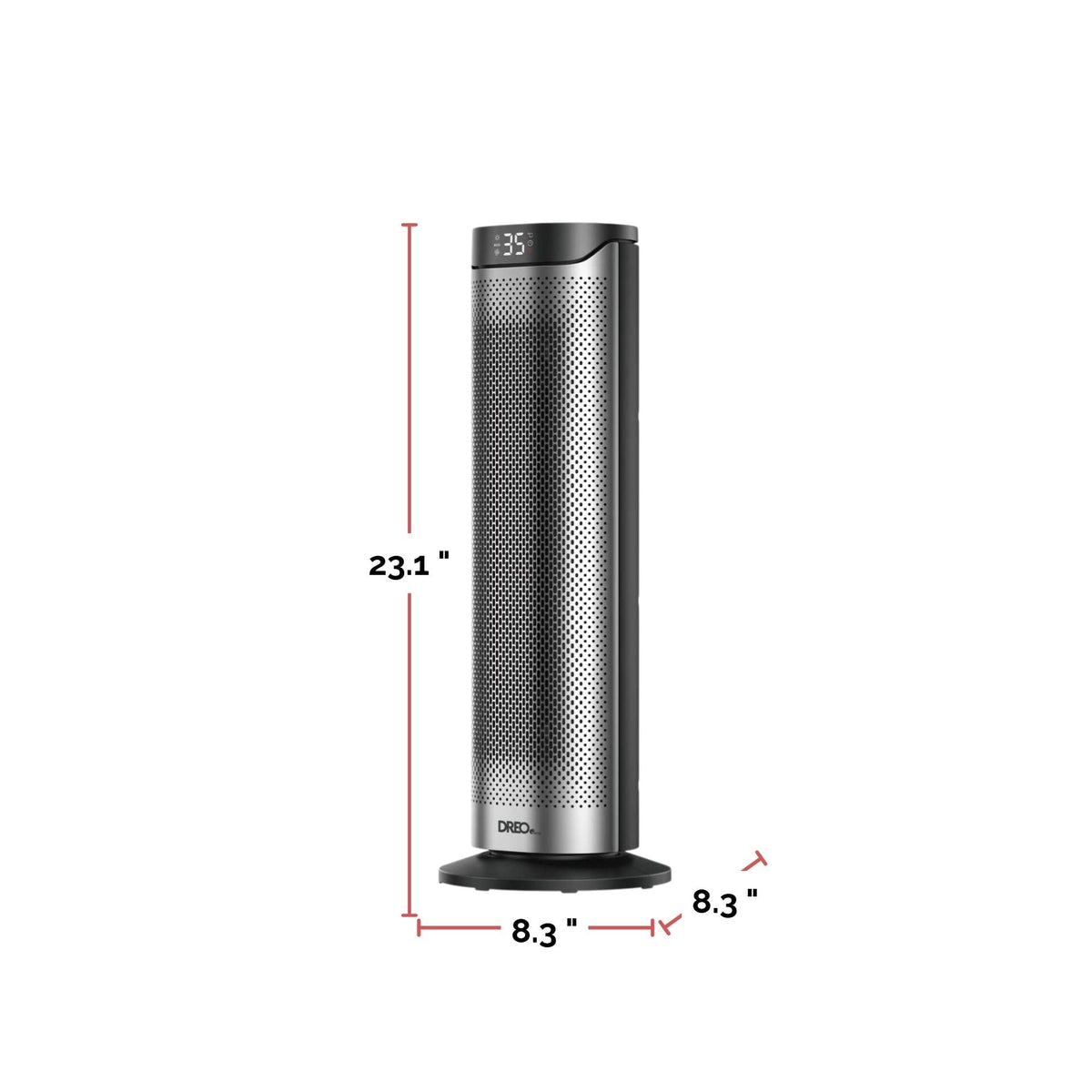 Home 1500W PTC Convection Oscillating Ceramic Electric Tower Heater, 23-in N5T1 - product image 5