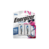 2-pk 9V / 9 Volt Lithium Batteries, EZ Turn Lock, PowerSeal U2H4 - product image 1