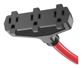 30A 25-ft Triple-Outlet Extension Cord, Red X5G9 - product image 3