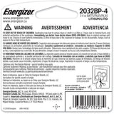 4-pk CR2032 3V / 3 Volt Lithium Coin Cell Batteries, Long Lasting T4R4 - product image 3