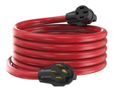 50A 25-ft Single-Outlet RV & EV Extension Cord, Red F0V3 - product image 1