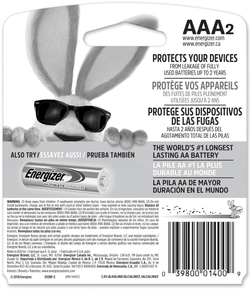 Max 2-pk AAA Alkaline Batteries, Long Lasting, All Purpose R2Z0 - product image 2