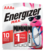 Max 8-pk AAA Alkaline Batteries, Long Lasting, All Purpose I7N5 - product image 2