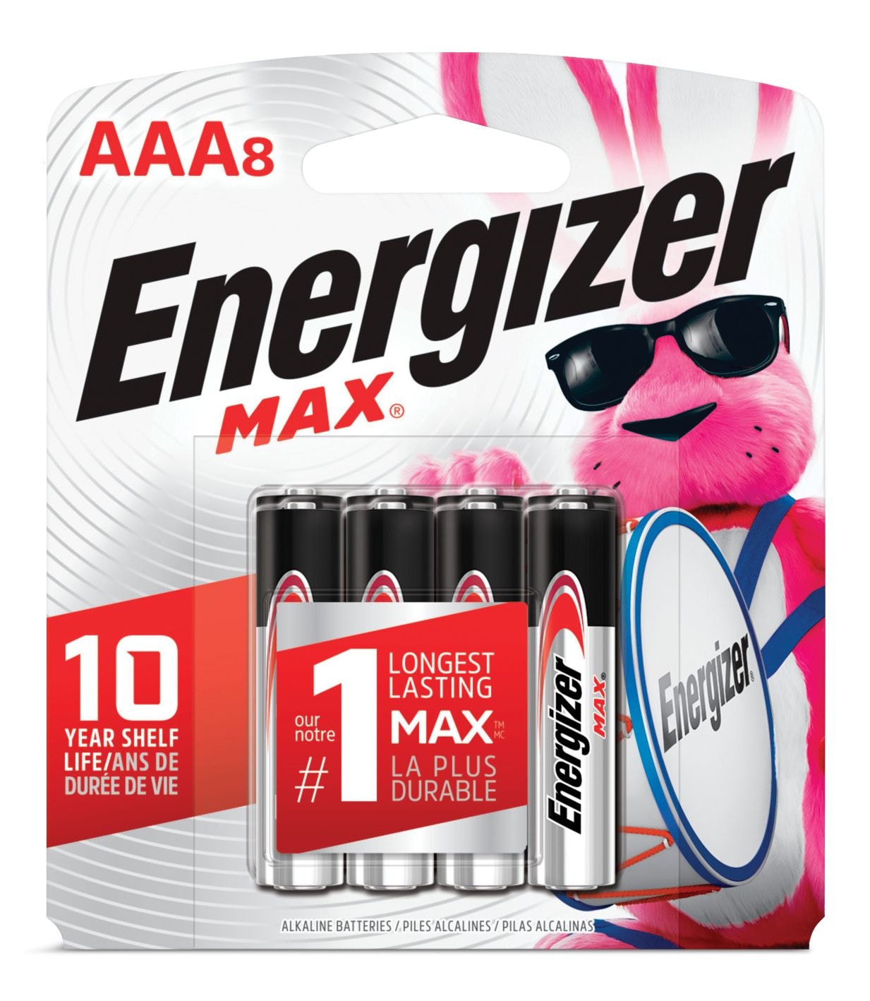 Max 8-pk AAA Alkaline Batteries, Long Lasting, All Purpose I7N5 - product image 2