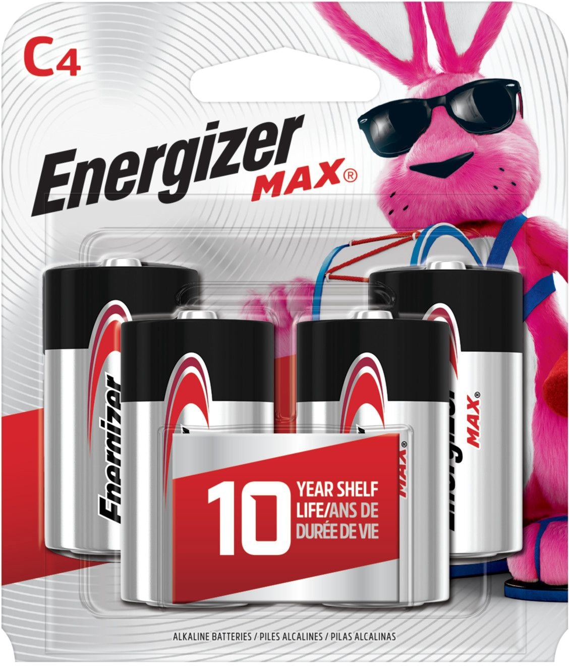 Max4-pk C Alkaline Batteries, Long Lasting, All Purpose P8L6 - product image 1