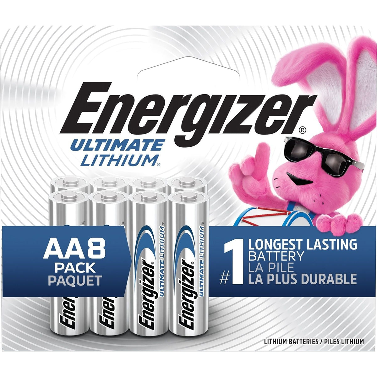 Ultimate AA Lithium Batteries, Long Lasting, All Purpose, 8-pk E4Y0 - product image 1