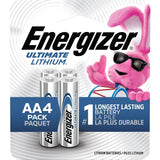 Ultimate Lithium AA Batteries, Long Lasting, All Purpose, 4-pk Q3X8 - product image 1