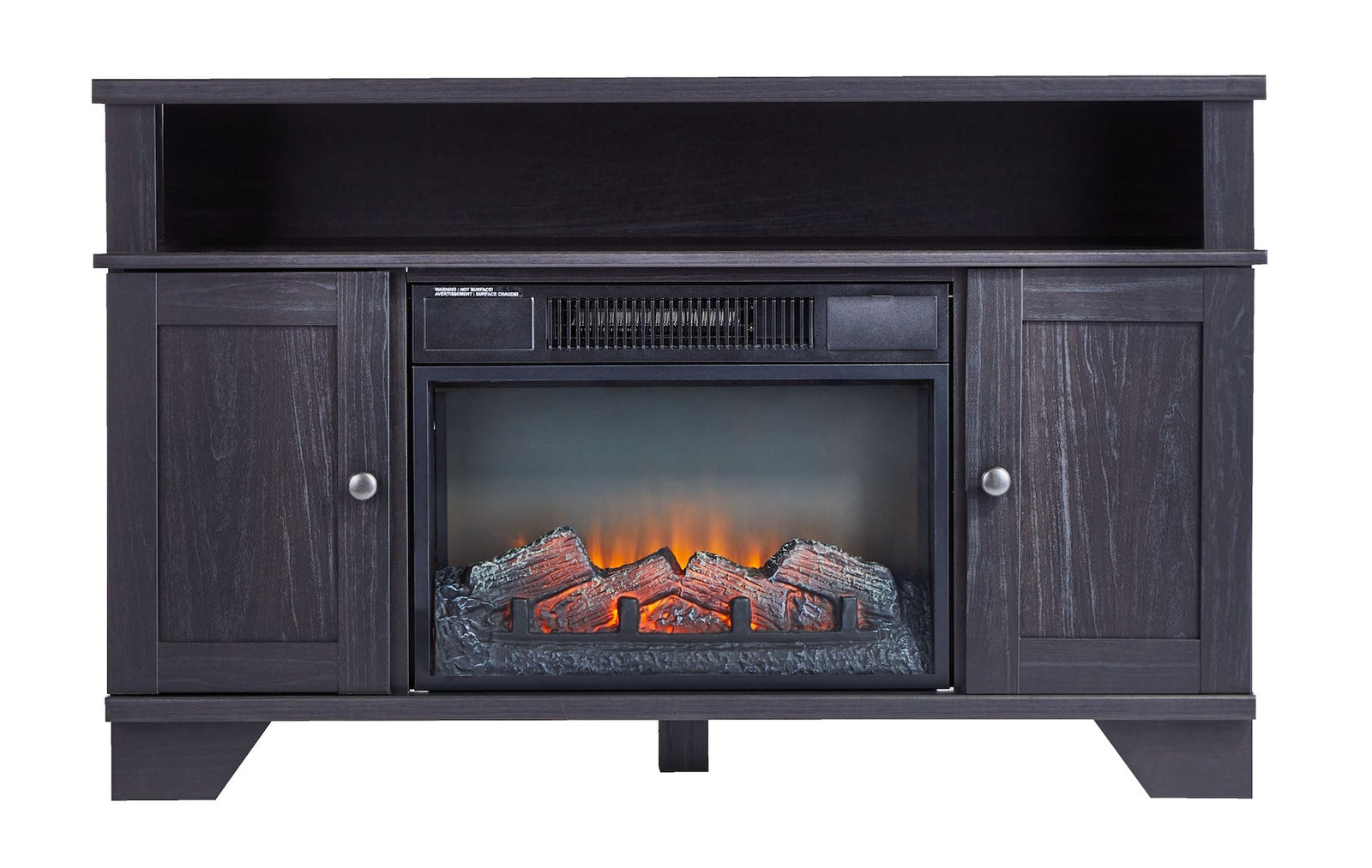 Hamilton Electric Fireplace TV Stand, 44.5-in, 1500W, Brown Cappucino N9S2 - product image 1