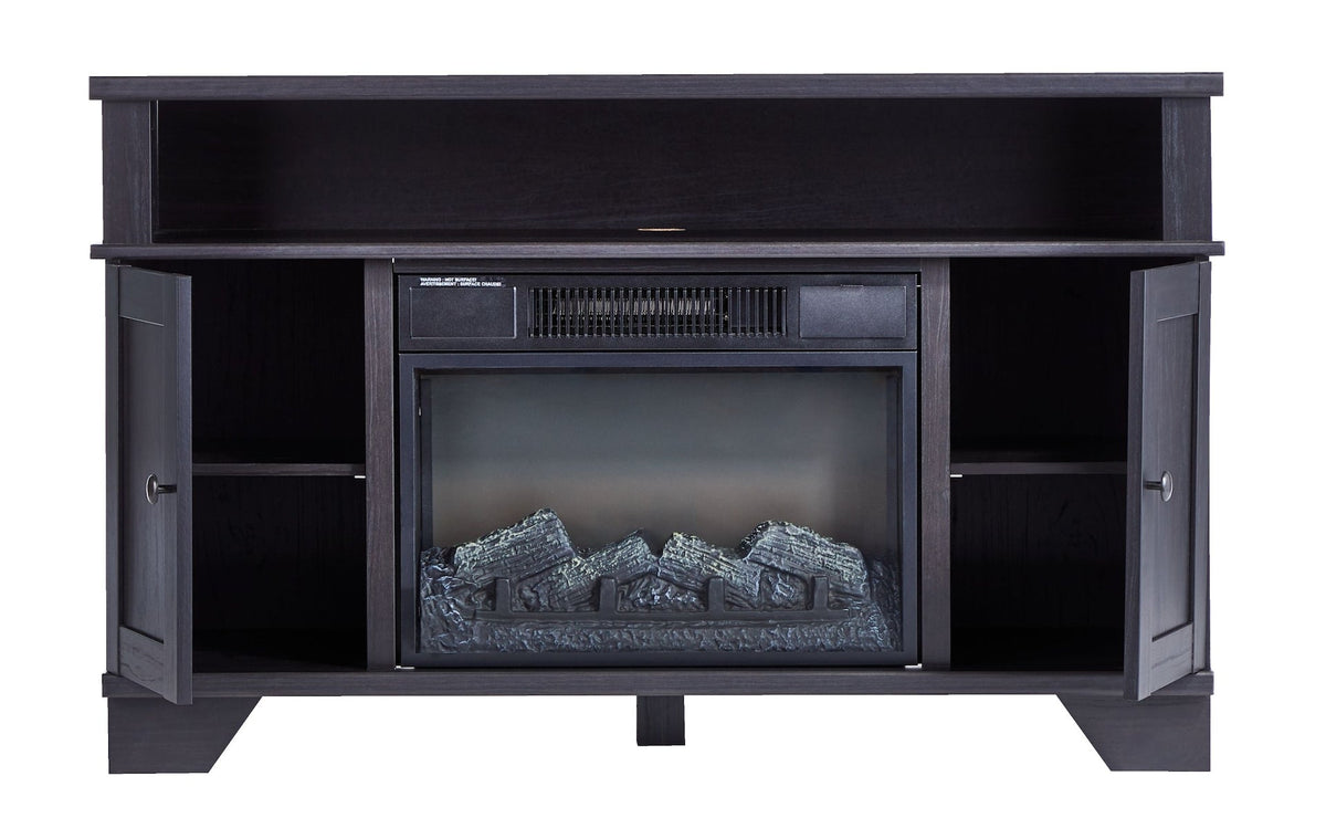 Hamilton Electric Fireplace TV Stand, 44.5-in, 1500W, Brown Cappucino N9S2 - product image 2
