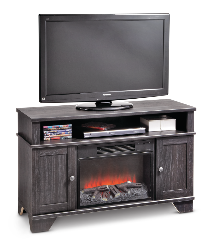 Hamilton Electric Fireplace TV Stand, 44.5-in, 1500W, Brown Cappucino N9S2 - product image 7