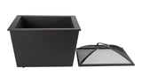 Lyall Square Outdoor Wood Firepit, 20-in, Black O6G2 - product image 2