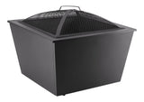 Lyall Square Outdoor Wood Firepit, 20-in, Black O6G2 - product image 3