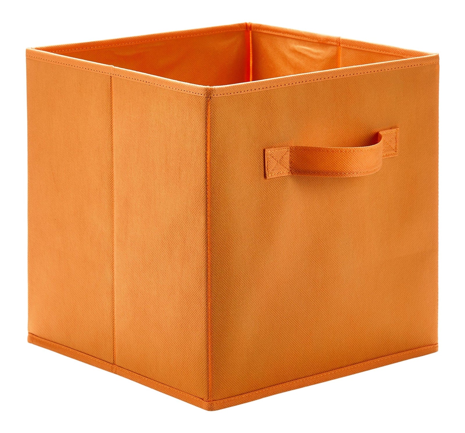 Orange Fabric Foldable Storage Cube Drawers, 10.5x11-in I4N0 - product image 1