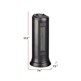 Oscillating Tower Ceramic Space Heater withThermostat, 1500W, Black B1Q3 - product image 6