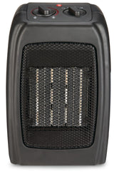 Portable Ceramic Space Heater withThermostat, 1500W, Black F1J7 - product image 1