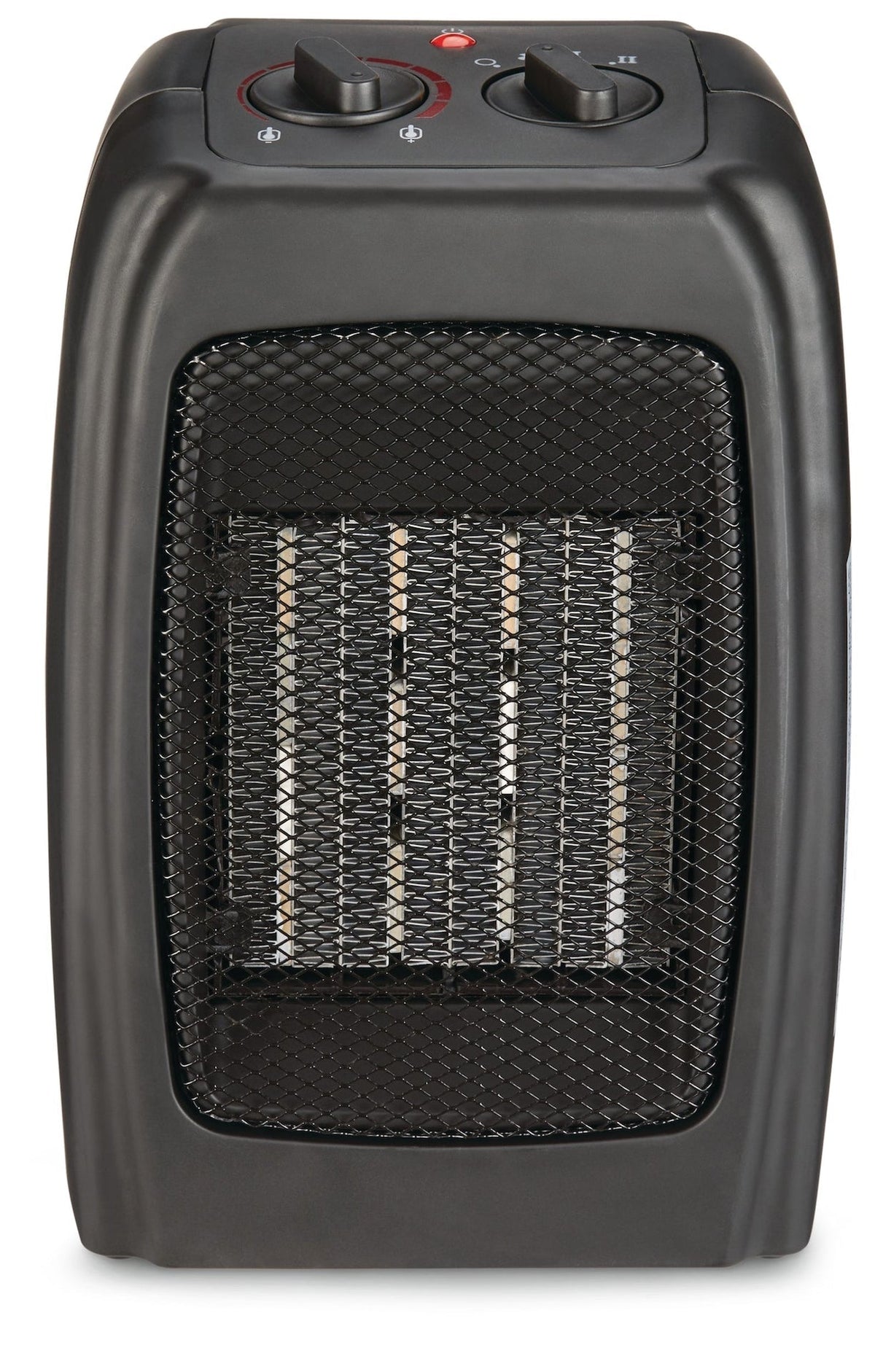 Portable Ceramic Space Heater withThermostat, 1500W, Black F1J7 - product image 1