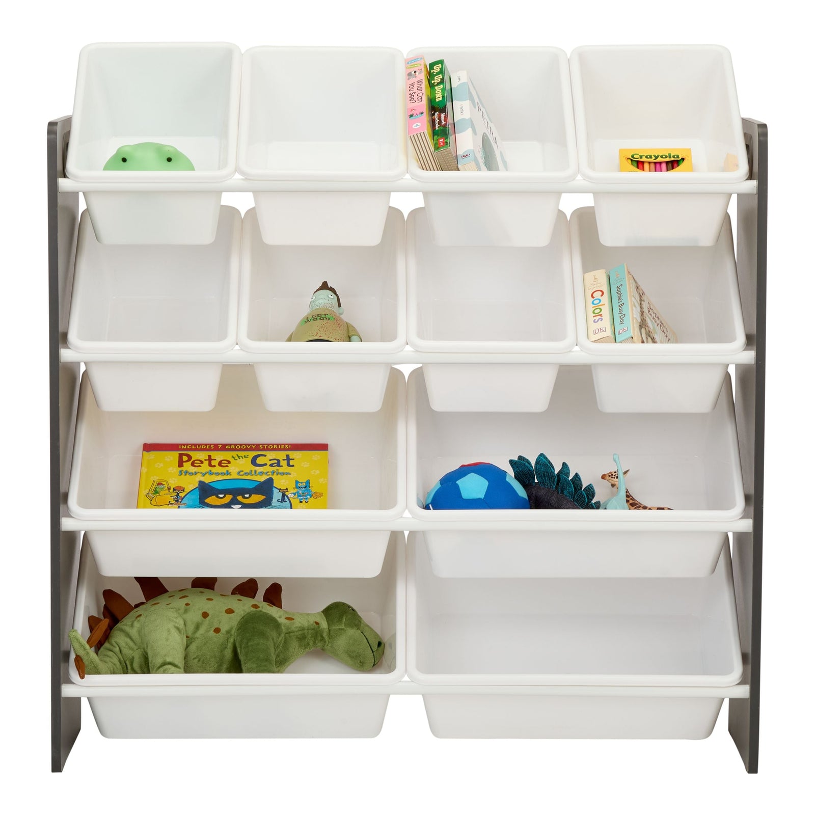 Stain & Rust Resistant Sturdy 12-Bin Organizer, Grey F8R1 - product image 4