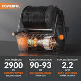 Tools Grandfalls G30 Wall Mounted 2100 PSI 2.2 GPM Brushless Retractable Electric Pressure Washer with 100-ft Hard Hose K4J9 - product image 5