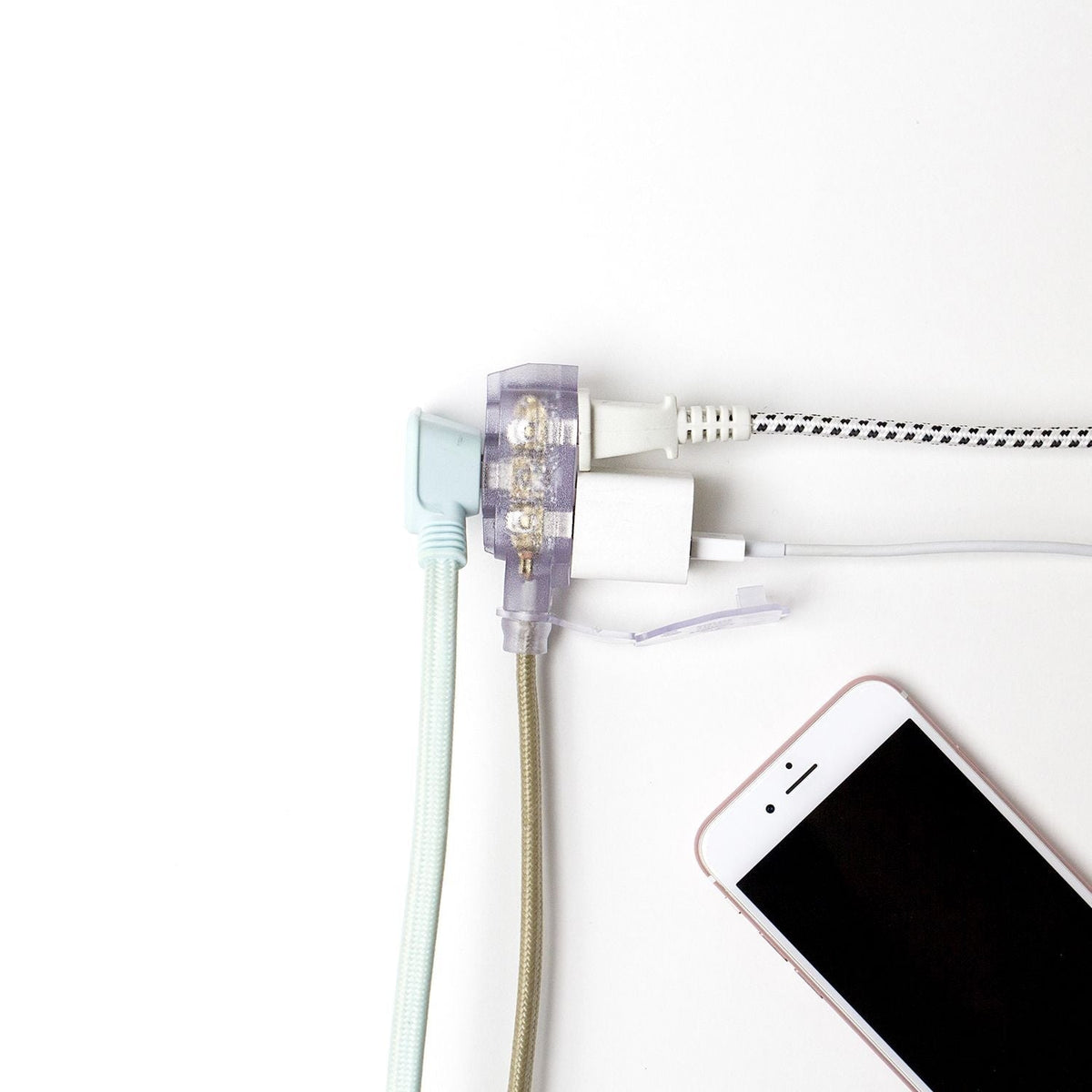 9-ft 16/2 Fabric Extension Cord, Right Angle Plug, 3 Outlets, Gold A4W5 - product image 7