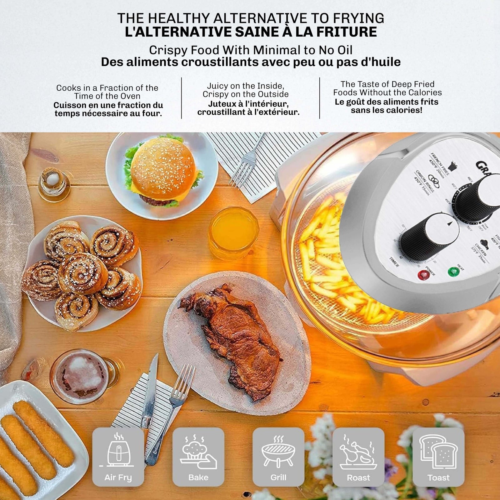 Glass Air Fryer, Silver Y7O6 - product image 4
