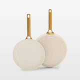 Luxe 2pc Ceramic Frypan set - cream I0N3 - product image 1