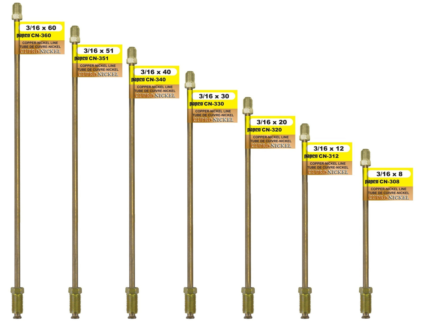 CN330 Copper Nickel Brake Line, Standard, 30 x 3/16-in Please make sure this part fits your need Z0O1 - product image 1