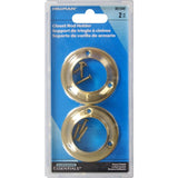 Closet Rod Holder, Mounting Hardware Included, Brass-Plated, 2-pc F6M9 - product image 1