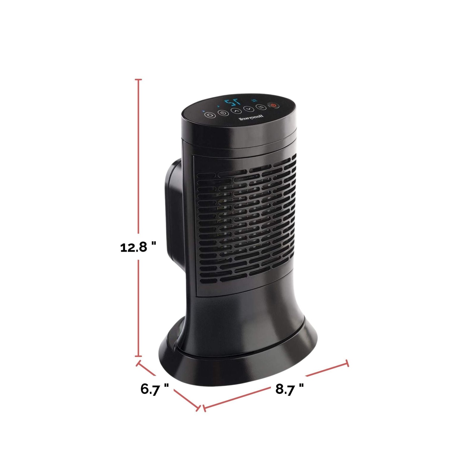 HCE351C Digital Mini-Tower Ceramic Space Heater, 1500W, Black I9W5 - product image 3
