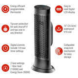 HCE352C Digital Tower Ceramic Space Heater withThermostat, 1500W, Black V8K5 - product image 4