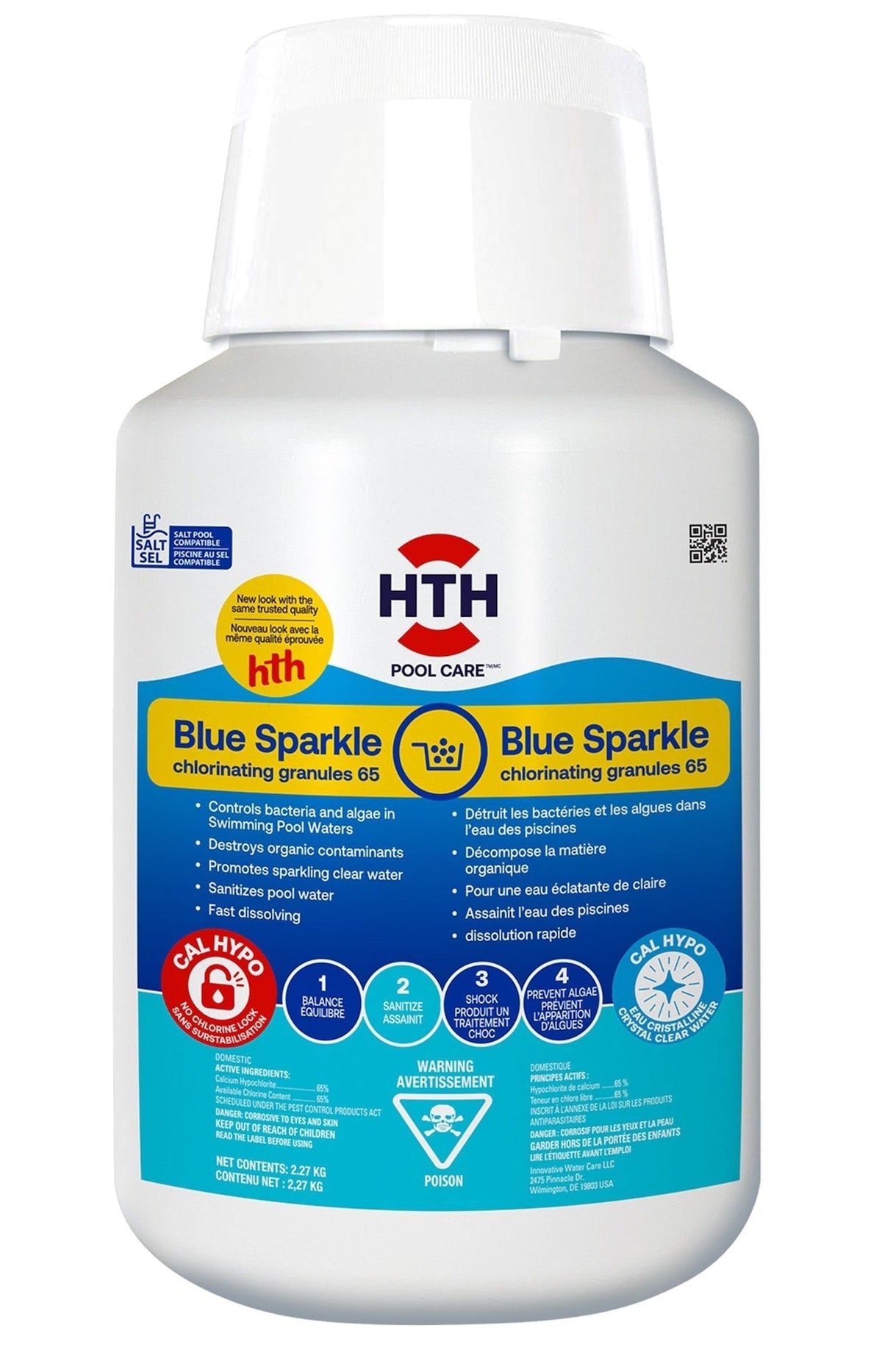 Blue Sparkle 65%, Granular Pool Chlorine, 2.27-kg D7R5 - product image 1