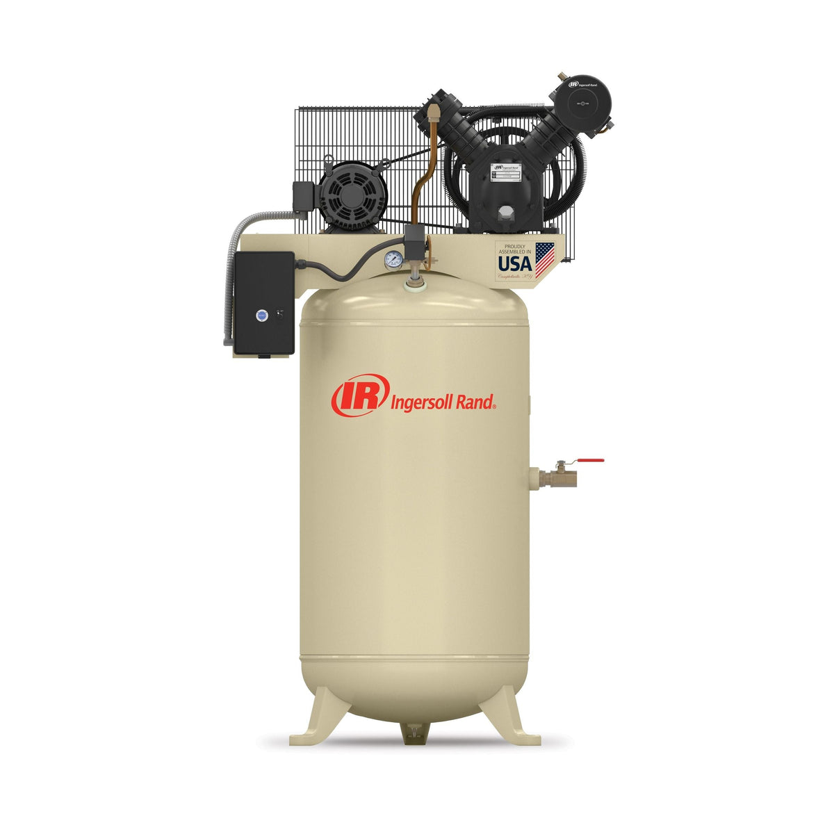 Rand 80-Gallon Vertical Air Compressor, 175 PSI, 7.5 HP B9A6 - product image 1