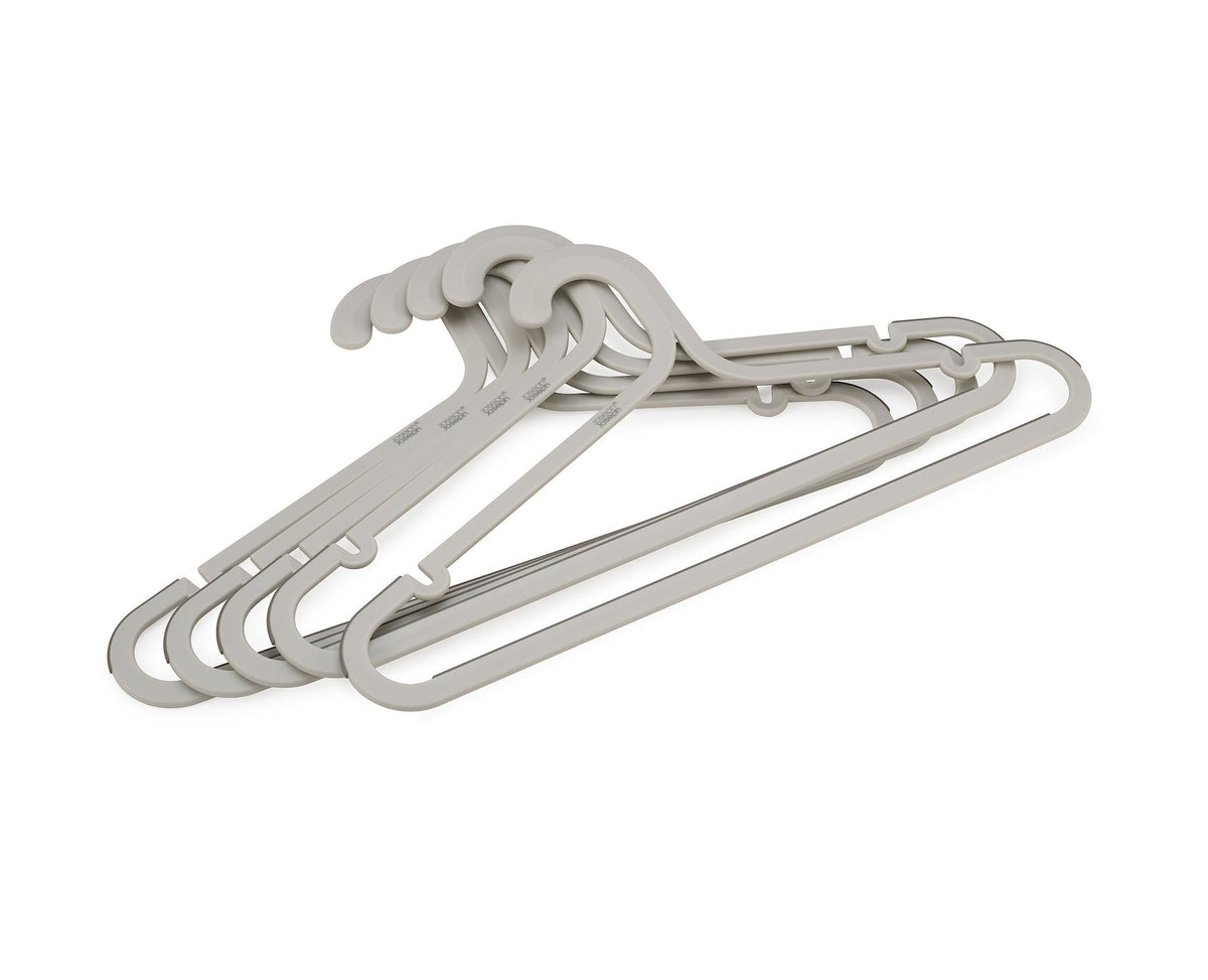 & Orderly Anti-Tangle Anti-Slip Garment Hangers, Ecru, 5-pk W6M4 - product image 1