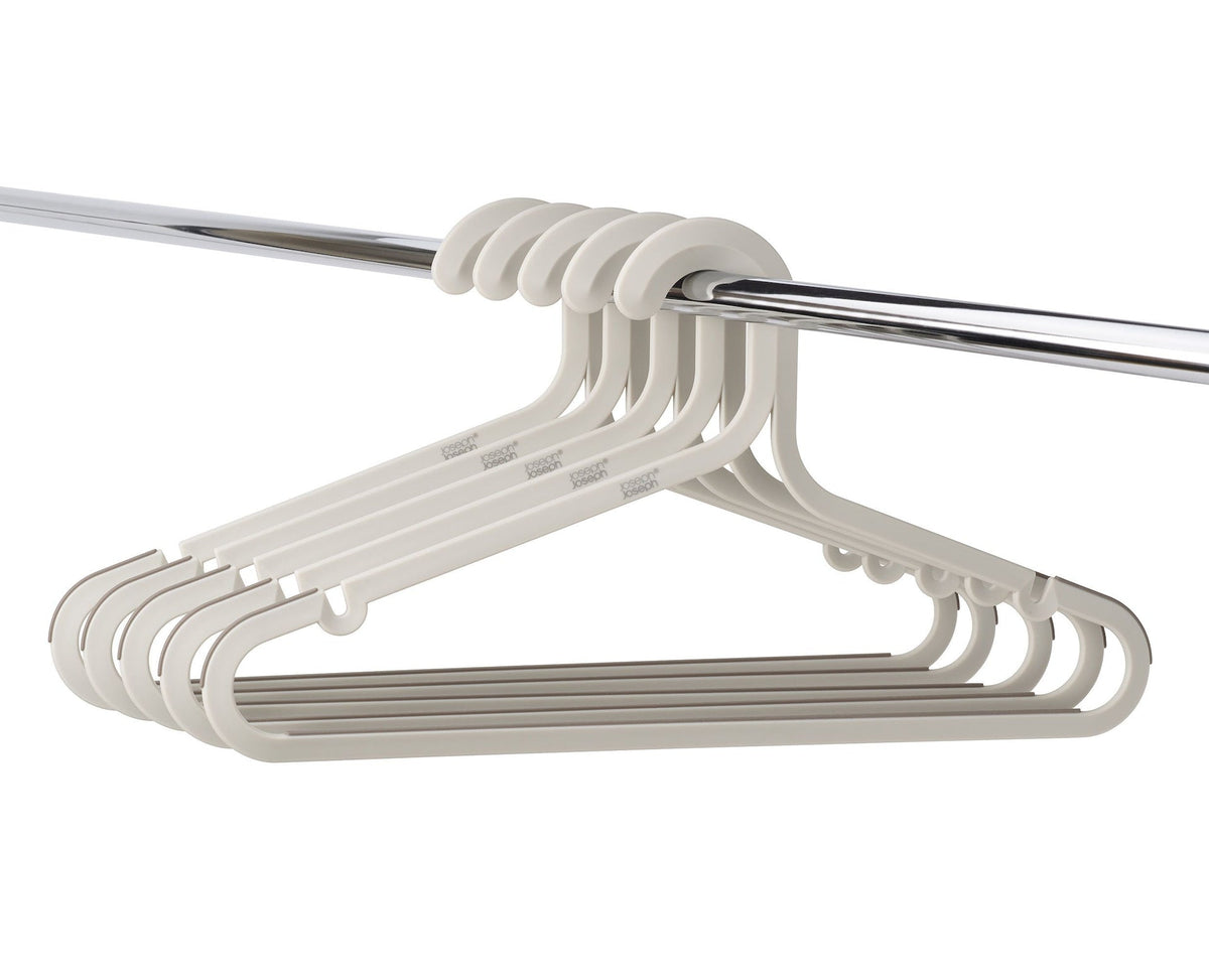 & Orderly Anti-Tangle Anti-Slip Garment Hangers, Ecru, 5-pk W6M4 - product image 3