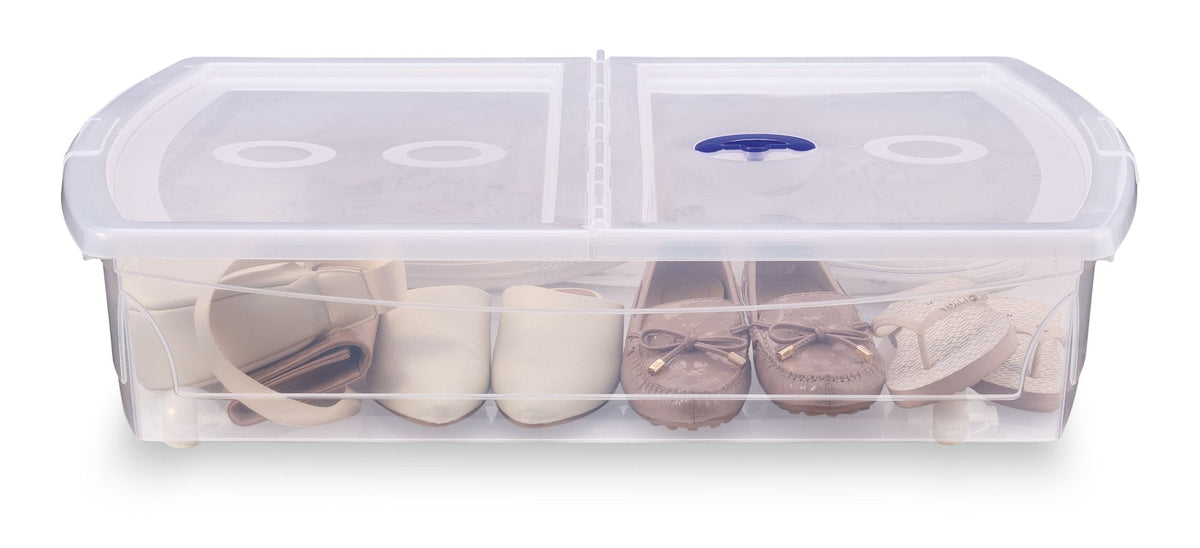 Shallow Under-the-Bed Storage Tote with Wheels B0W6 - product image 3