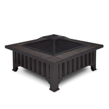 Square Wood Burning Fire Pit in Black, 34-in Z8V3 - product image 1