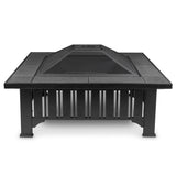 Square Wood Burning Fire Pit in Black, 34-in Z8V3 - product image 2