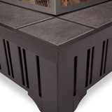 Square Wood Burning Fire Pit in Black, 34-in Z8V3 - product image 4