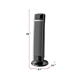 1500W Digital Tower Ceramic Space Heater withRemote Control, 1500W, Black, 30-in X8J4 - product image 5
