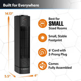 Ultra Slim Tower Ceramic Space Heater, 1500W, Black Z6B9 - product image 8