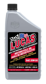 SAE 20W-50 High Performance Motorcycle Oil, 946-mL L0X9 - product image 1