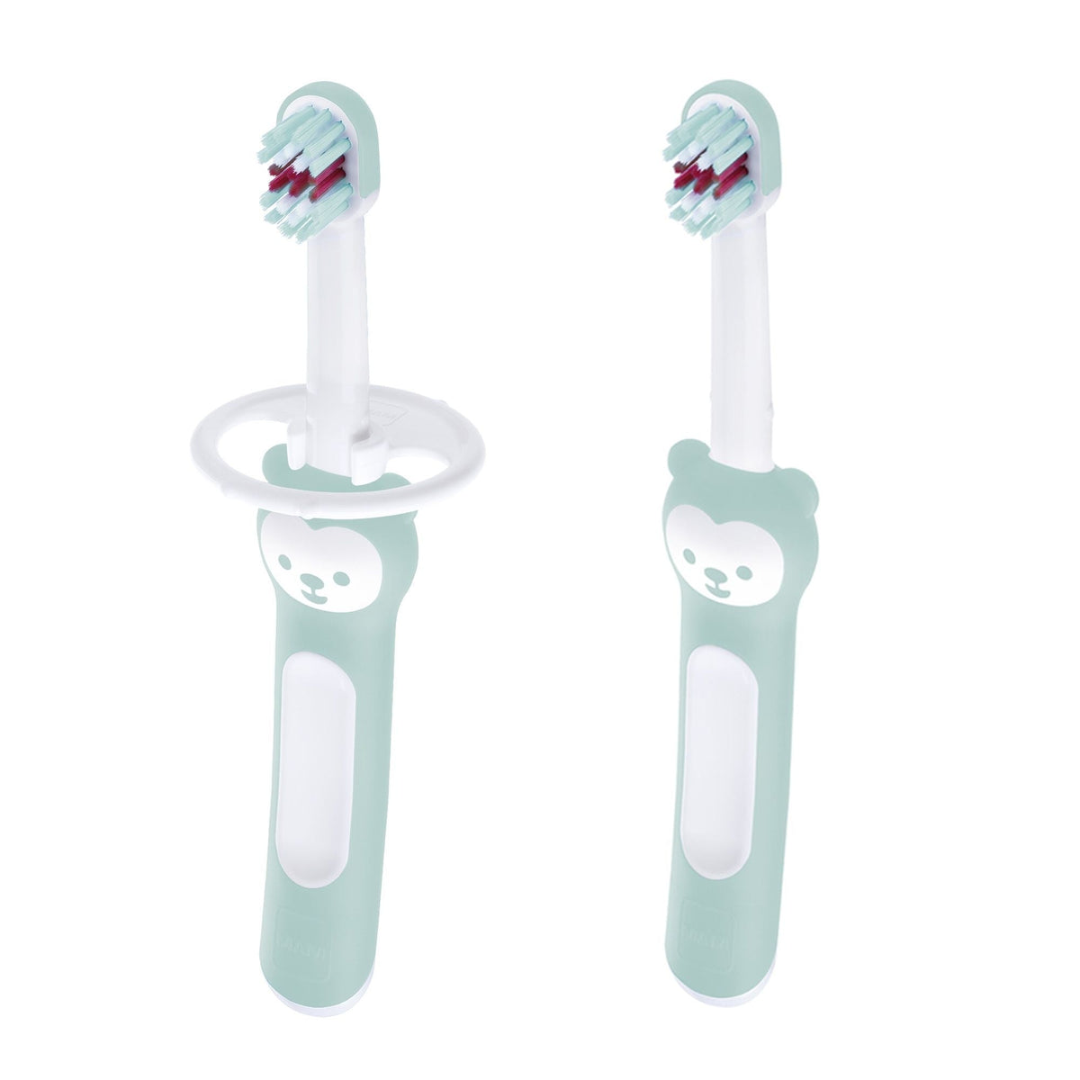 Baby Toothbrush with Safety Shield, Mint Green, 2-pk F1R4 - product image 1