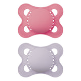 Matte Non-Deco Pacifier, 0-6 Months, Girl, 2-pk Y4A0 - product image 1