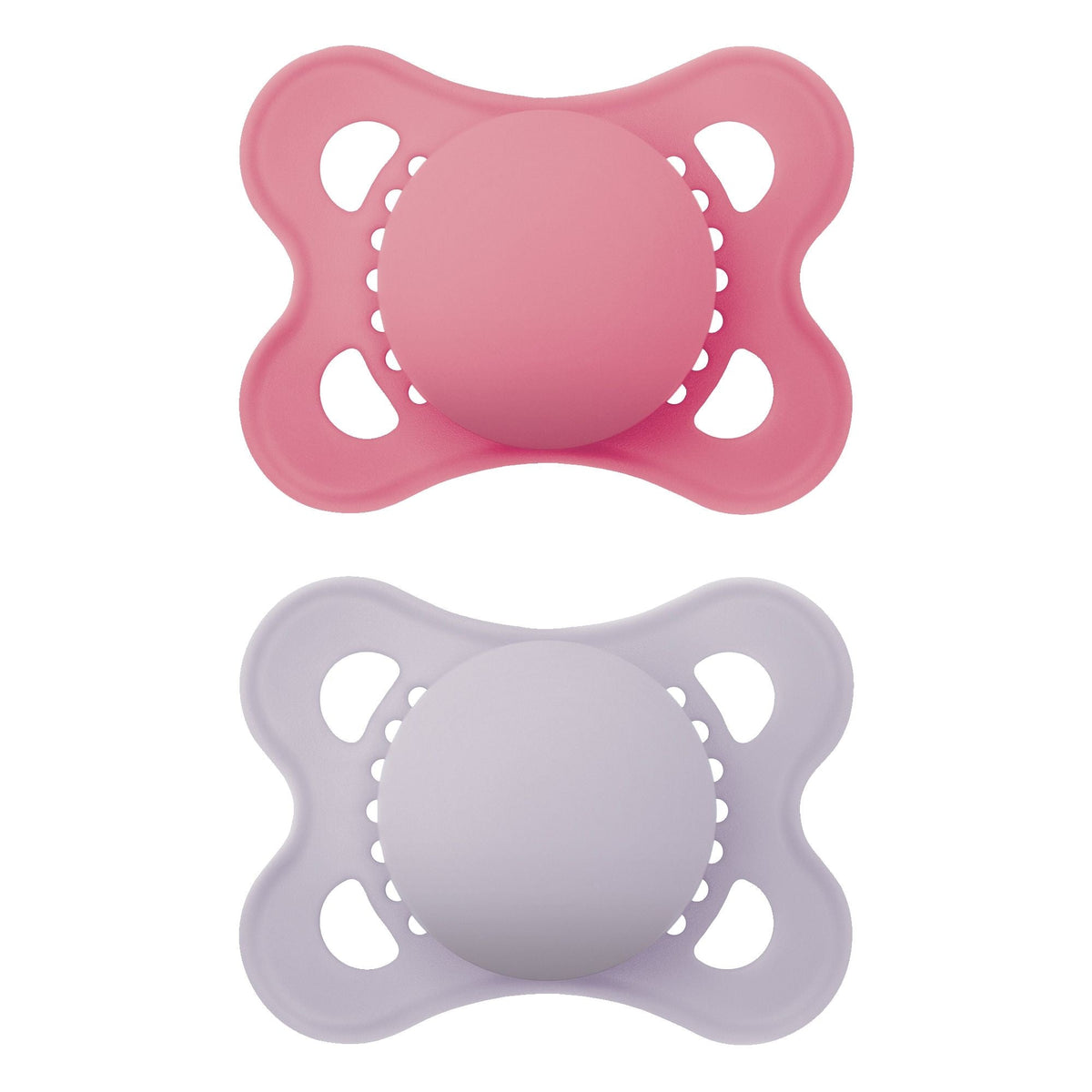 Matte Non-Deco Pacifier, 0-6 Months, Girl, 2-pk Y4A0 - product image 1