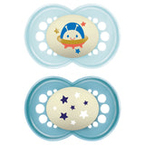 Matte Non-Deco Pacifier, 6-16 Months, Boy, 2-pk U9K9 - product image 1