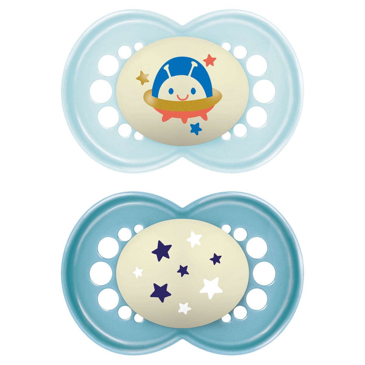 Matte Non-Deco Pacifier, 6-16 Months, Boy, 2-pk U9K9 - product image 1