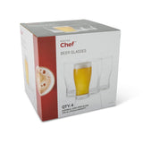 Beer Glasses Set, 540-mL, Lead-Free, 4-pc D8R2 - product image 4